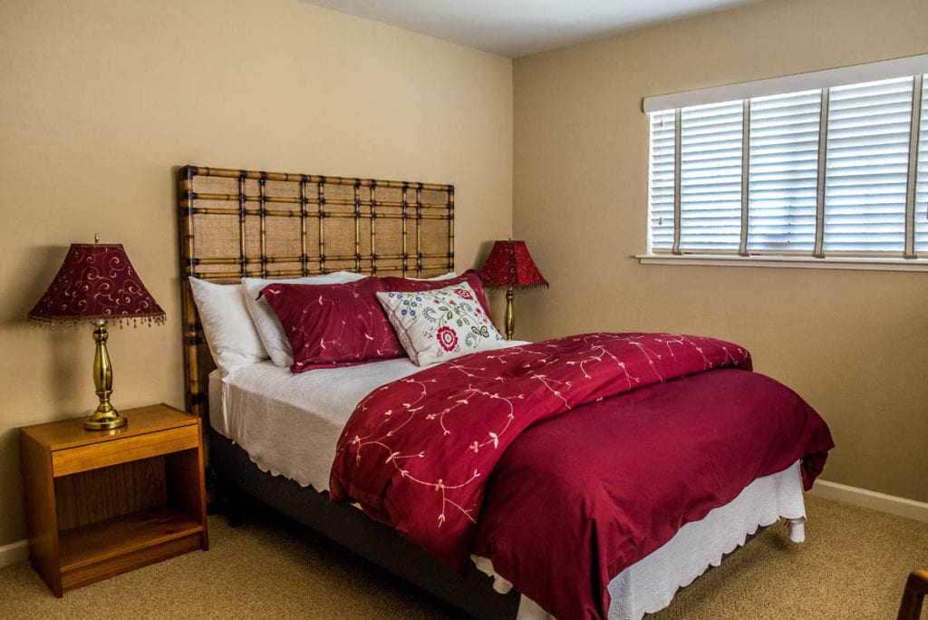 bedroom in vineyard house in Amador County - Jeff Runquist Wines