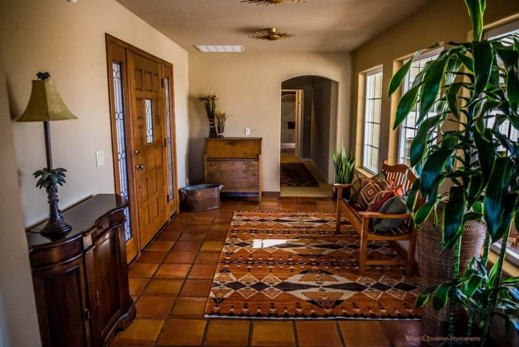 entrance hall in vineyard house in Amador County - Jeff Runquist Wines
