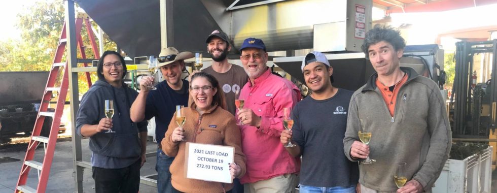 Jeff Runquist Harvest Crew 2021 - winning winery of the year