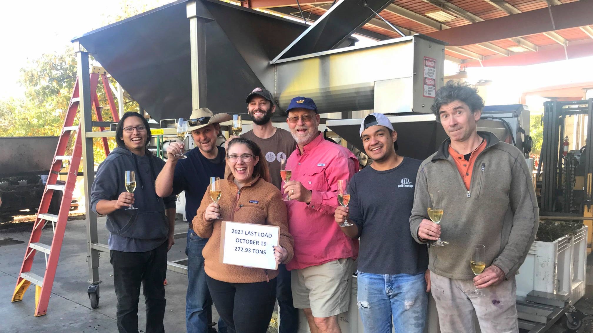 Jeff Runquist Harvest Crew 2021 - winning winery of the year