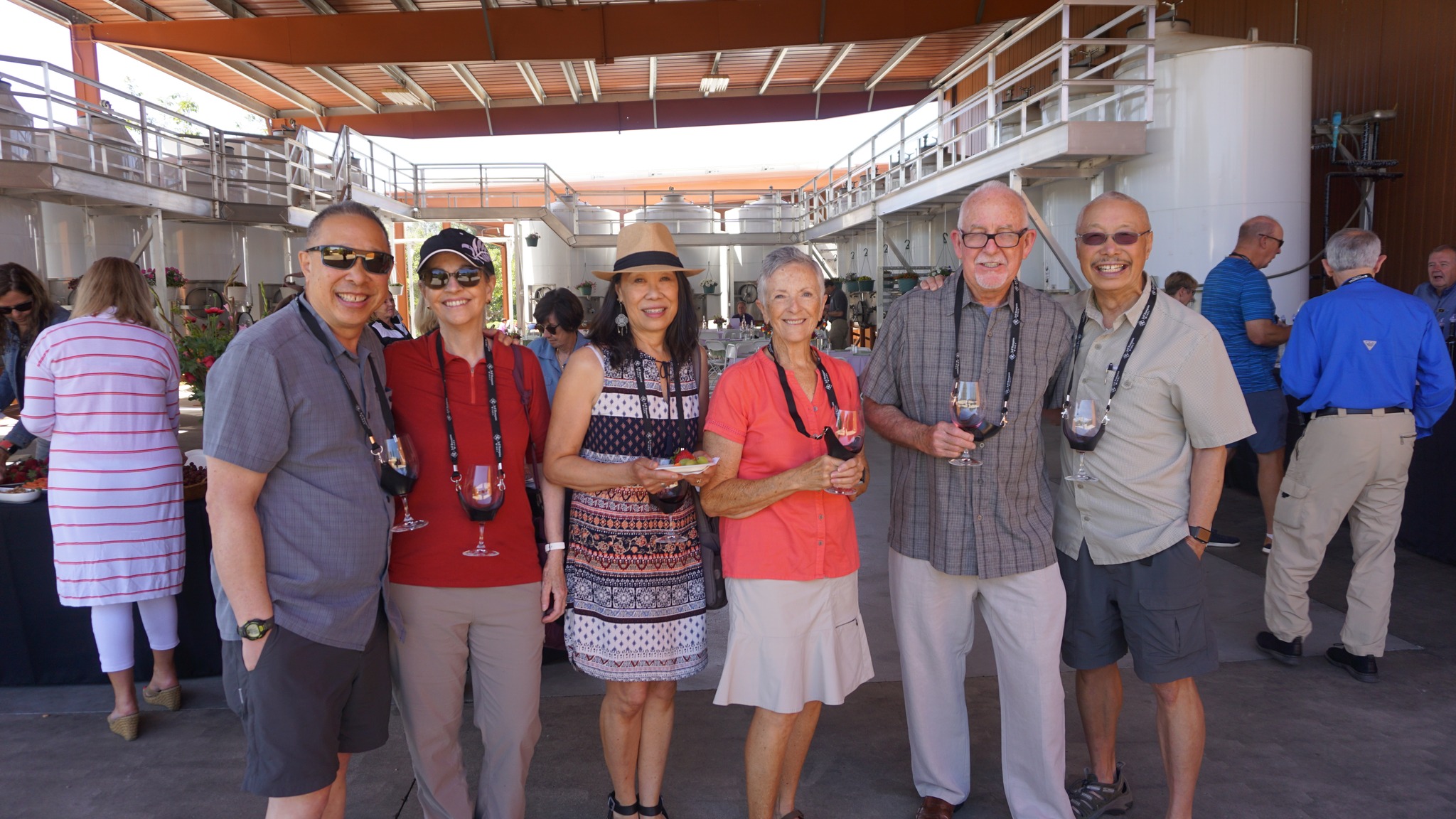 Guests enjoying wine at Jeff Runquist Wines' Annual Wine Club BBQ