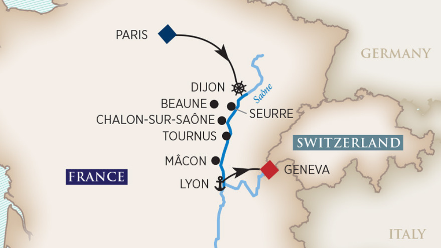 Flavors of burgundy - a luxurious wine tasting river cruise in 2024!